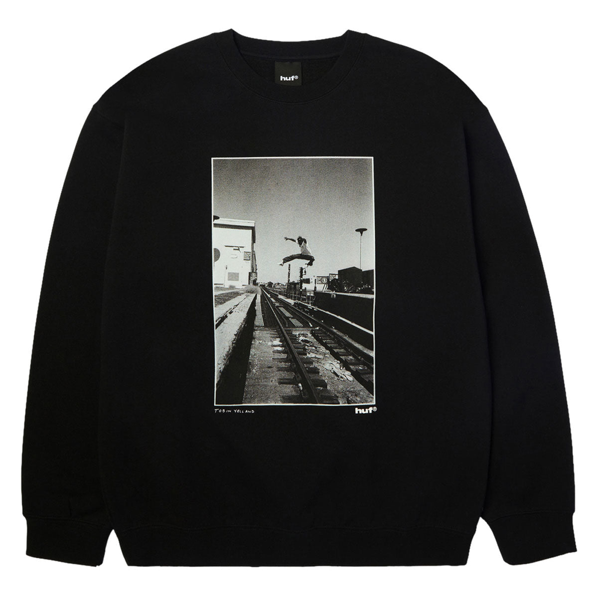 HUF Taking The Leap Crew Sweatshirt - Black