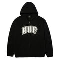 HUF Classic Arch Full Zip Hoodie - Black/White