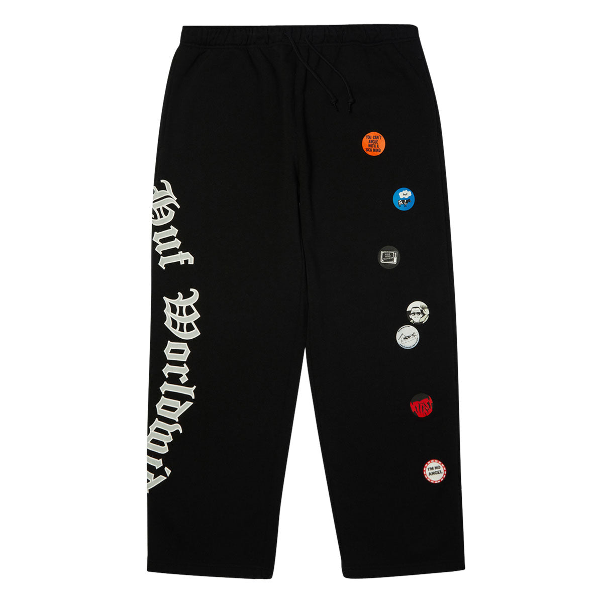 HUF Olympia Open Hem Sweatpants - Black