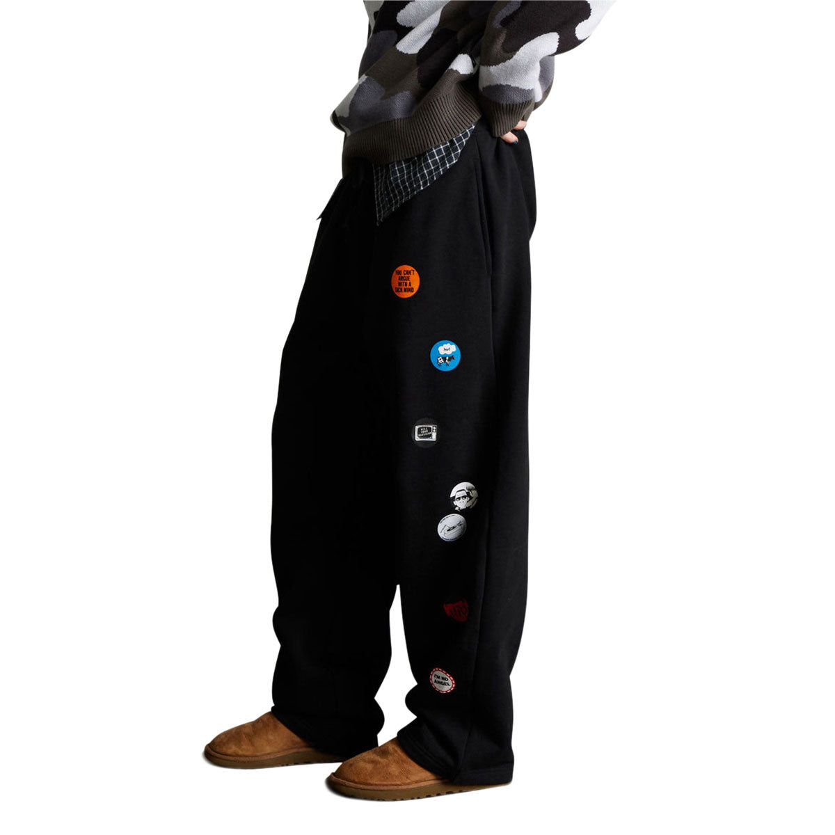 HUF Olympia Open Hem Sweatpants - Black