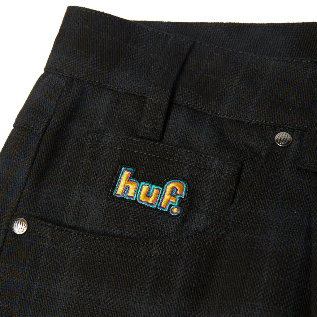 HUF Cromer Plaid Jeans - Black