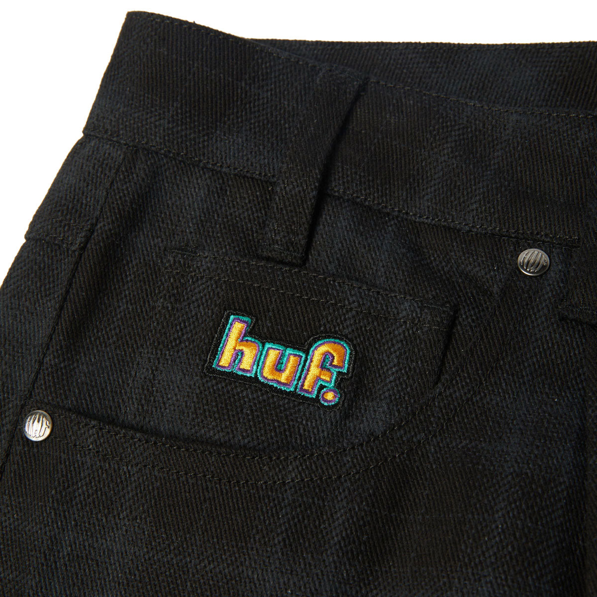 HUF Cromer Plaid Jeans - Black