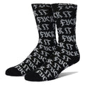 HUF Fuck It Old Style Crew Socks - Black