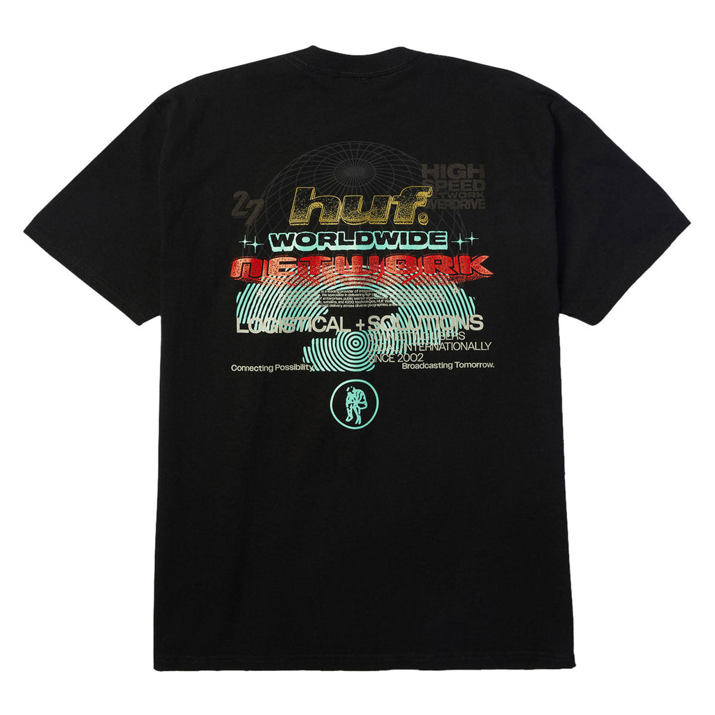 HUF Worldwide Network T-Shirt - Black