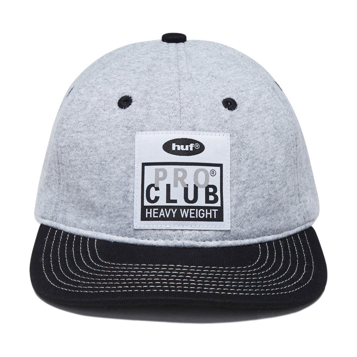 HUF x Pro Club Fleece Snapback Hat - Heather Grey