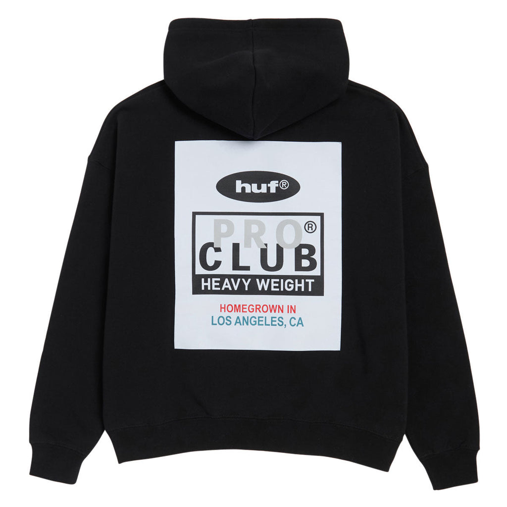 HUF x Pro Club Heavyweight Hoodie - Black