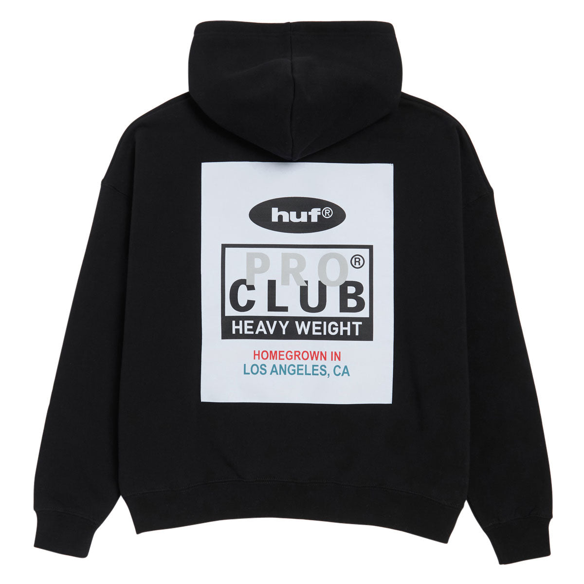 HUF x Pro Club Heavyweight Hoodie - Black