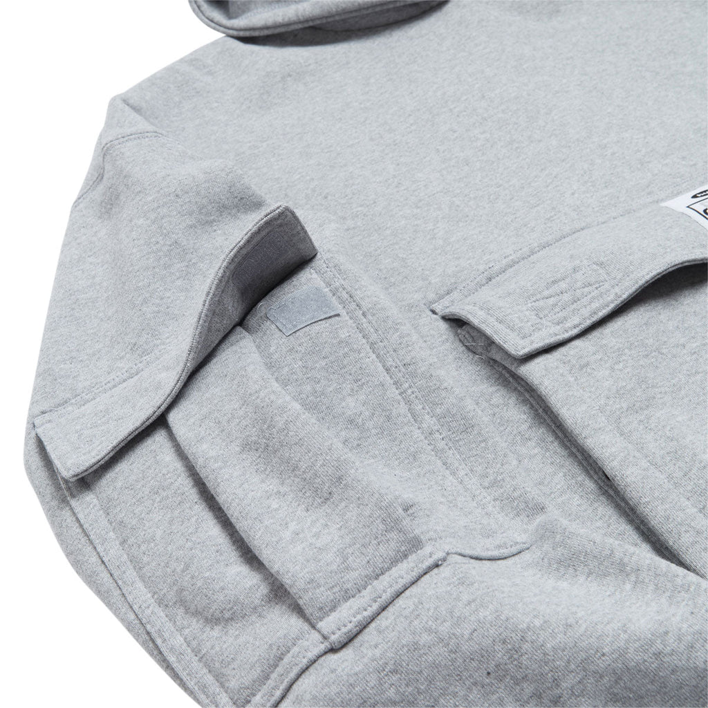 HUF x Pro Club Multi Pocket Hoodie - Heather Grey