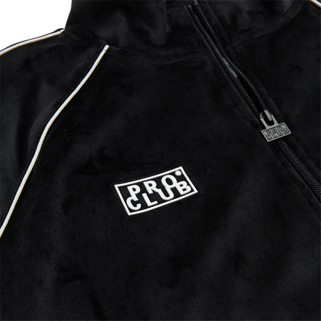 HUF x Pro Club Velour Track Jacket - Black