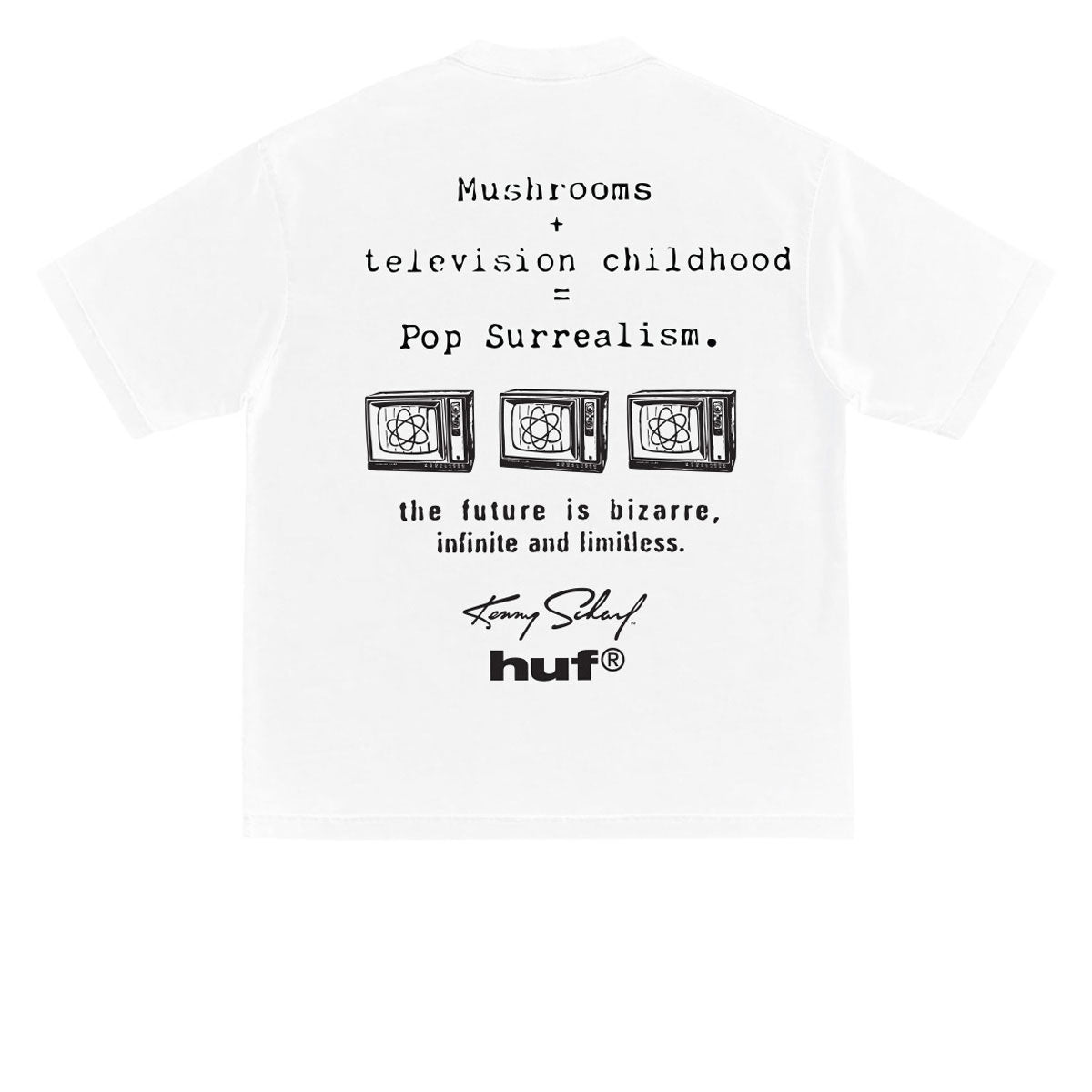 HUF x Kenny Scharf Television Childhood T-Shirt - White