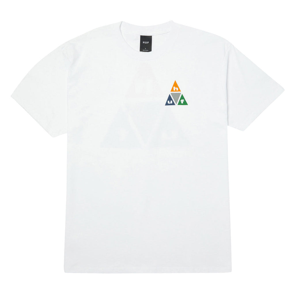 HUF Prism TT T-Shirt - White/Burnt Orange