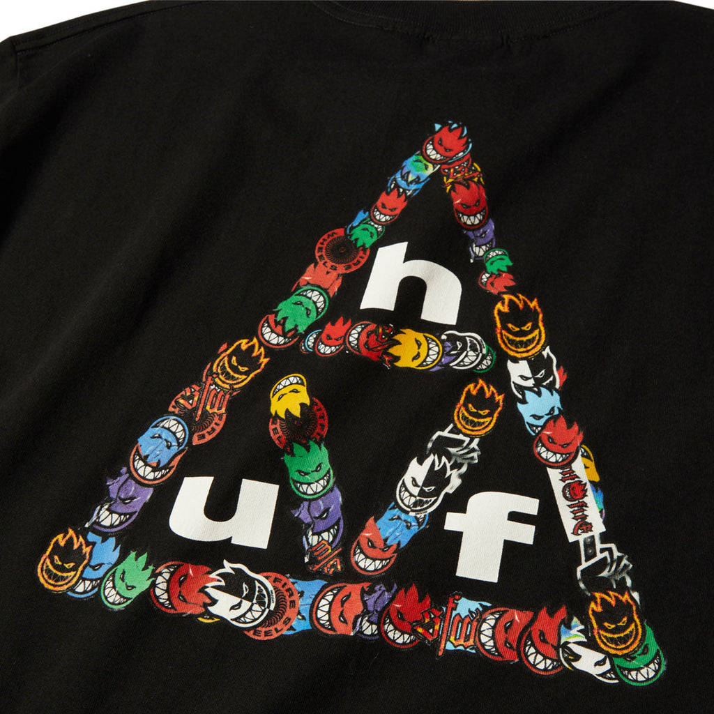 HUF x Spitfire Sticker TT T-Shirt - Black