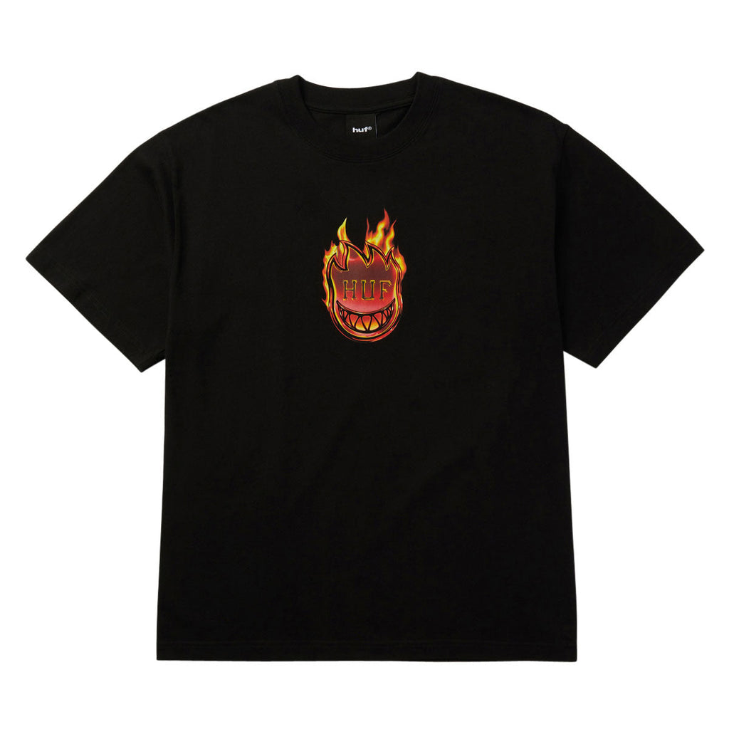 HUF x Spitfire Flame Galaxies T-Shirt - Black