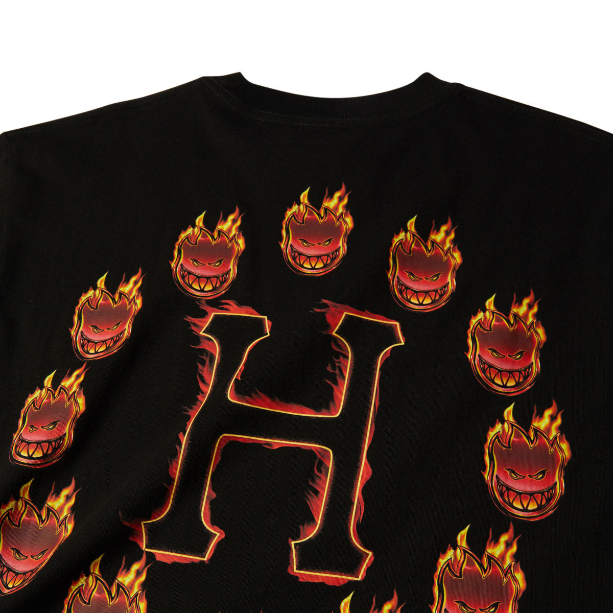 HUF x Spitfire Flame Galaxies T-Shirt - Black