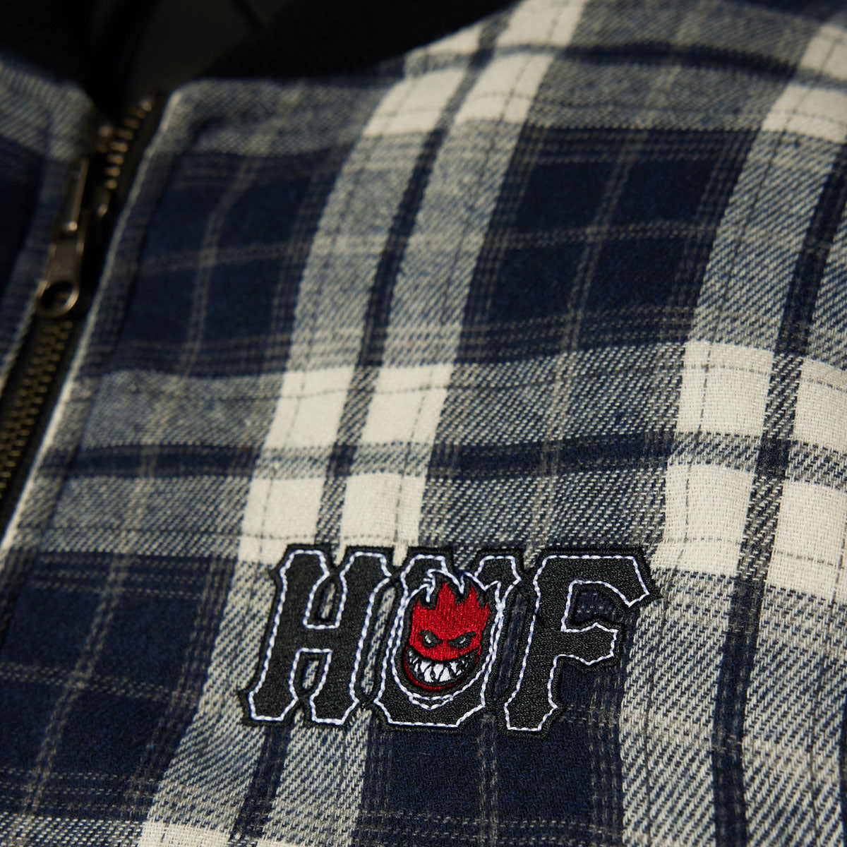 HUF x Spitfire Reversible Plaid Jacket - Navy/Black