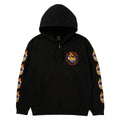 HUF x Spitfire Chrome Head Full Zip Hoodie - Black