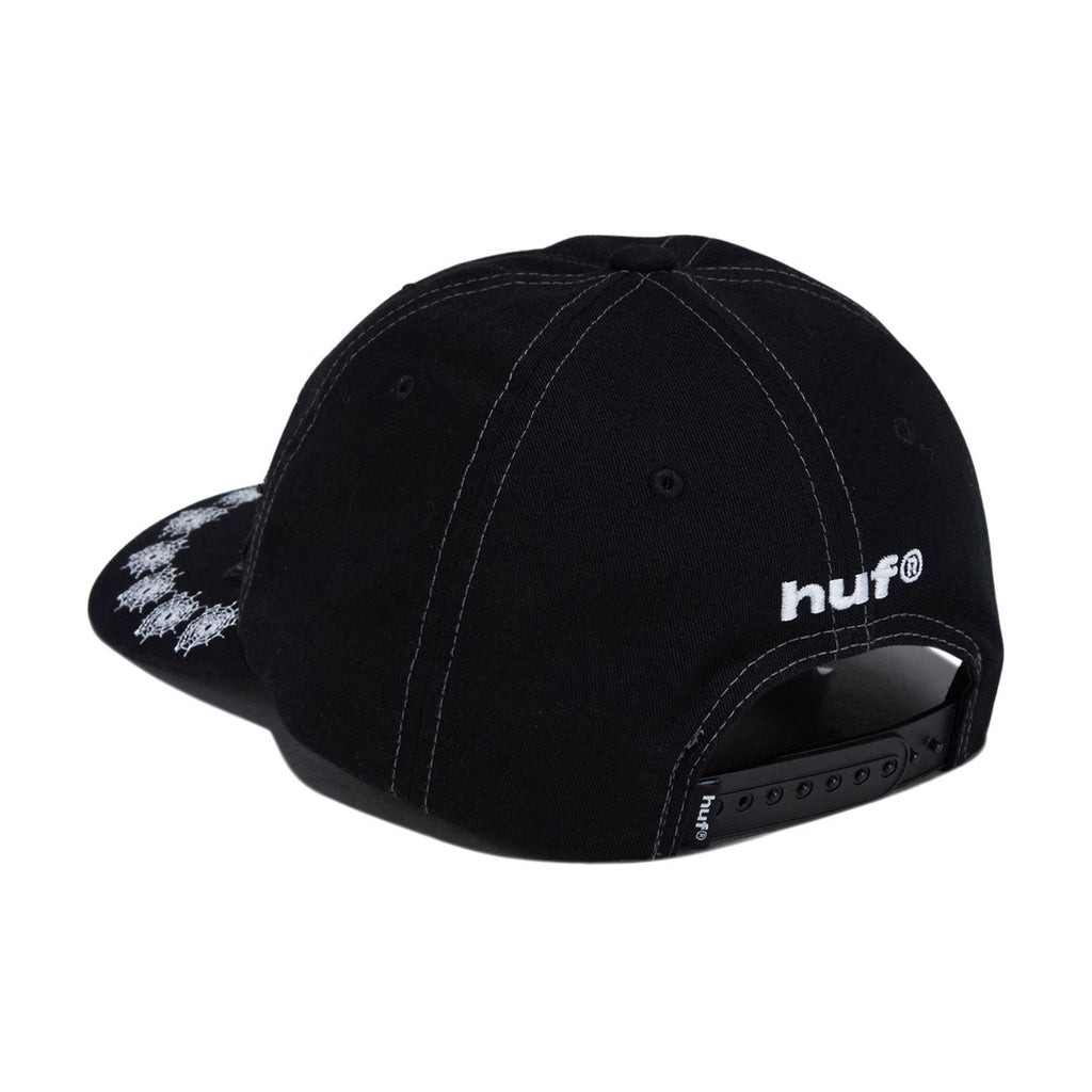 HUF x Spiderman Venom Washed Snapback Hat - Washed Black