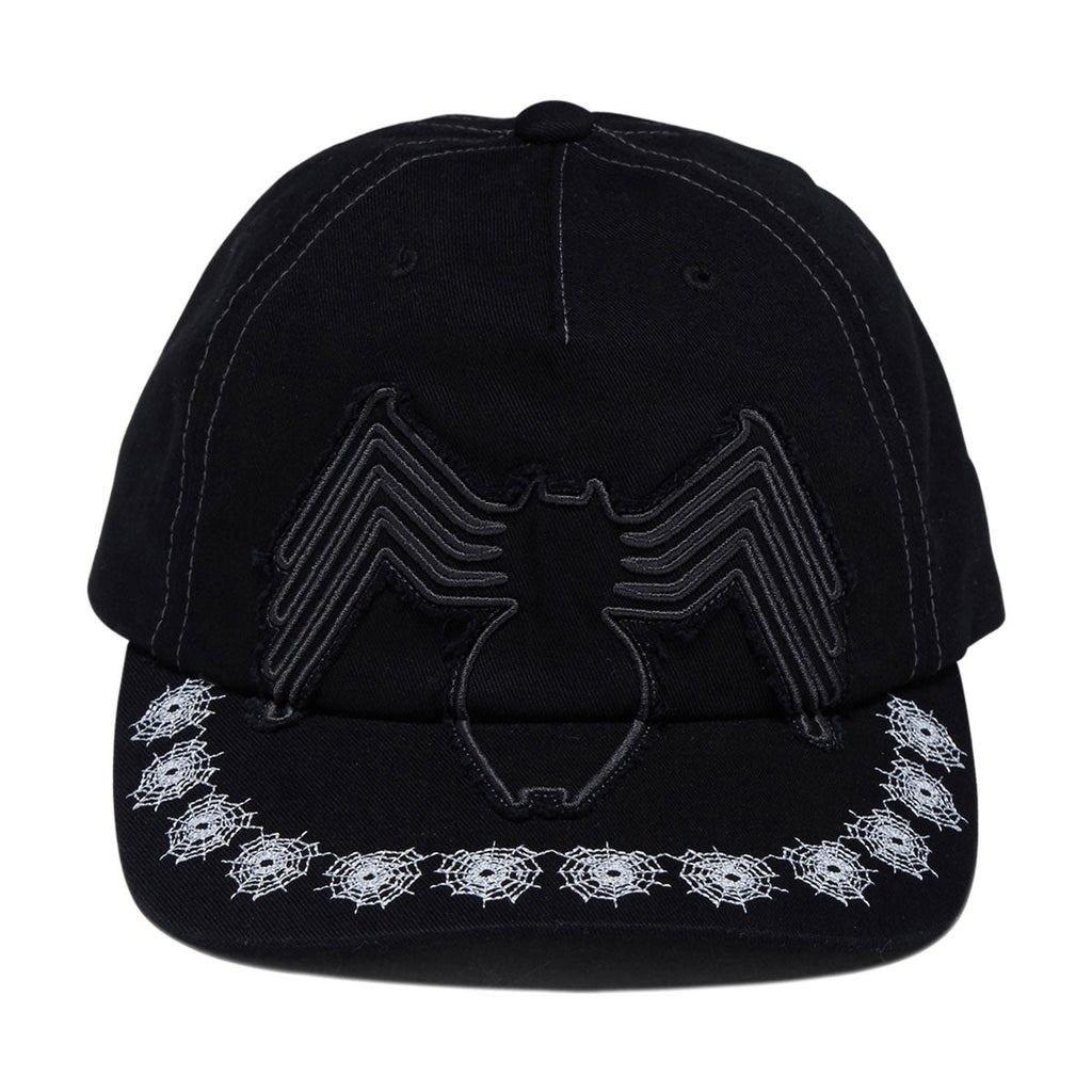HUF x Spiderman Venom Washed Snapback Hat - Washed Black