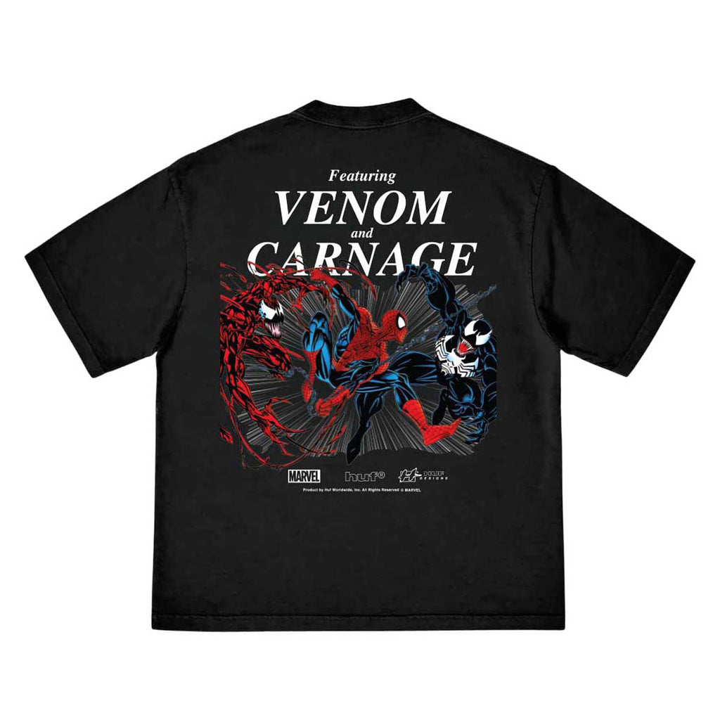 HUF x Spiderman Maximum Carnage T-Shirt - Black