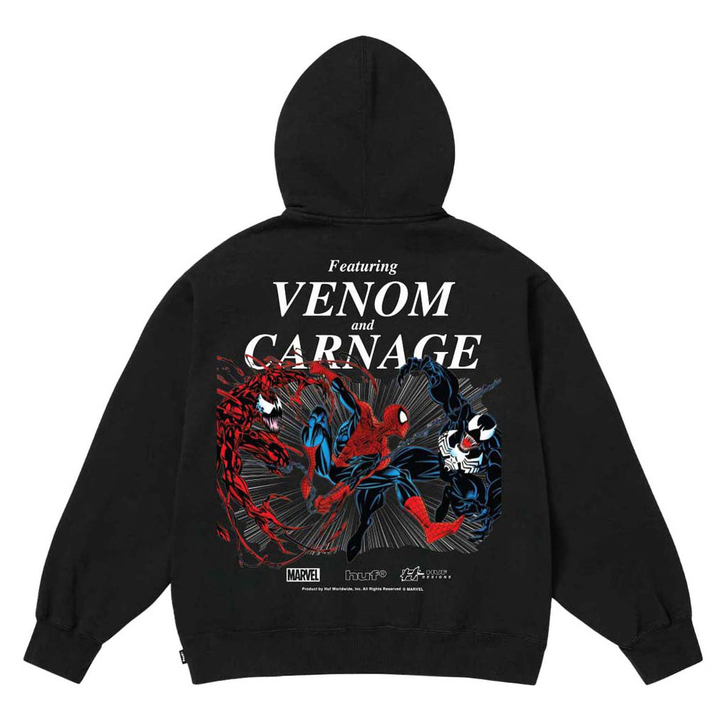 HUF x Spiderman Maximum Carnage Hoodie - Black