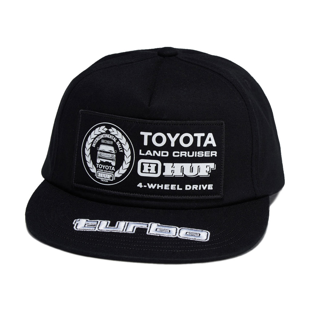 HUF x Toyota Land Cruiser Rally Snapback Hat - Black