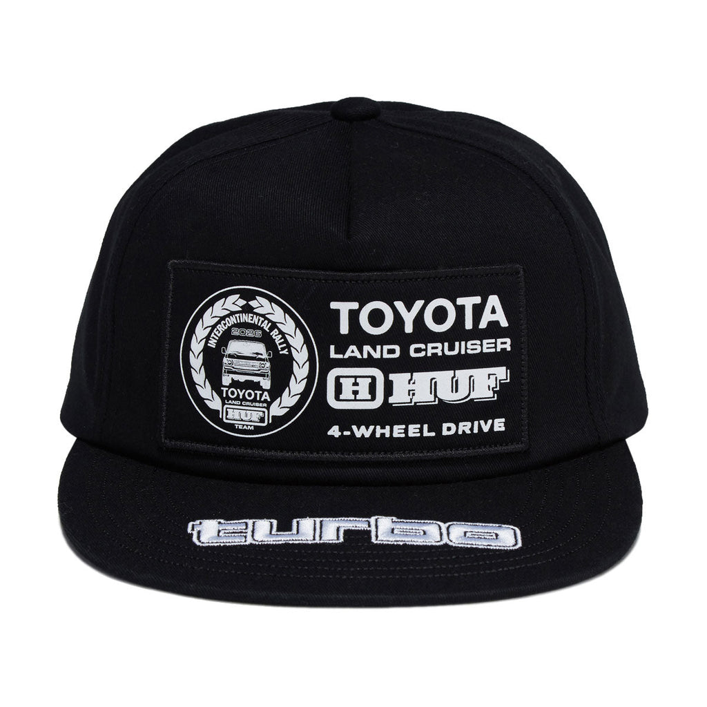 HUF x Toyota Land Cruiser Rally Snapback Hat - Black