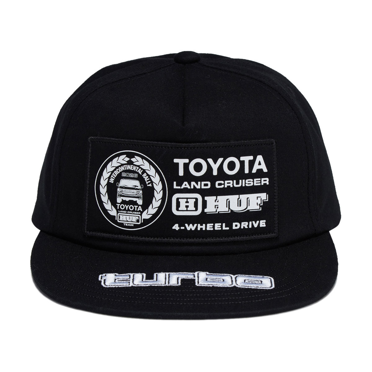 HUF x Toyota Land Cruiser Rally Snapback Hat - Black