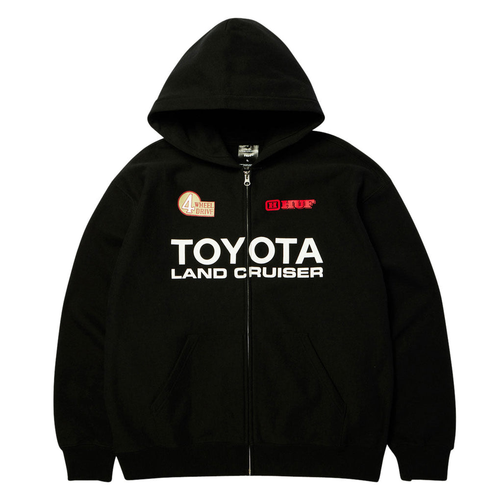 HUF x Toyota Land Cruiser Heavyweight Full Zip Hoodie - Black