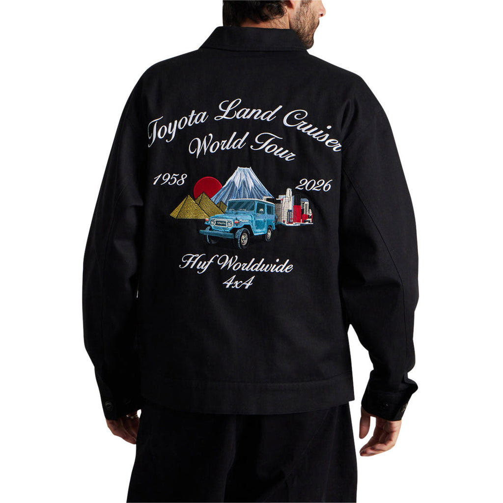 HUF x Toyota Land Cruiser World Tour Jacket - Black