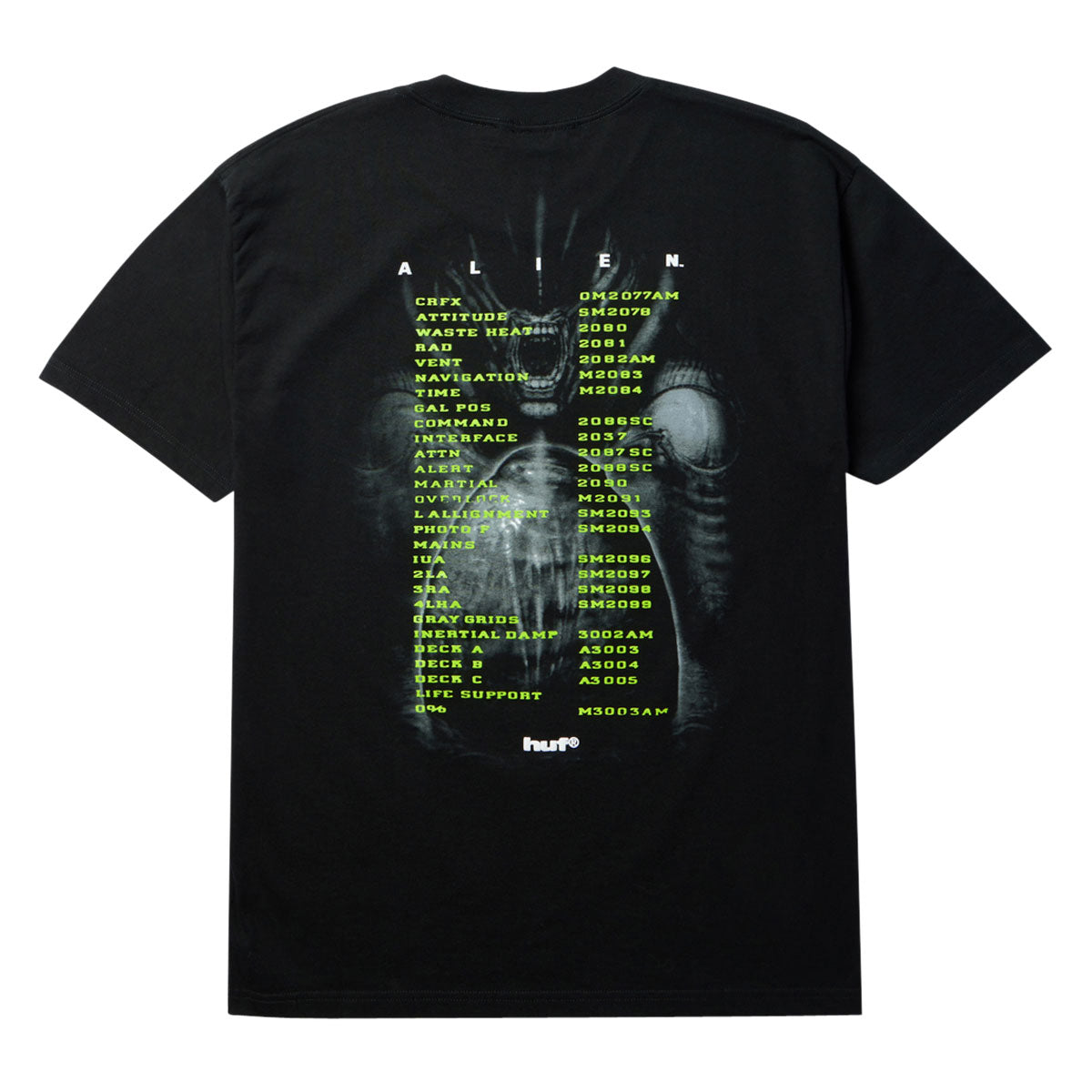 HUF x Aliens Manifest T-Shirt - Black