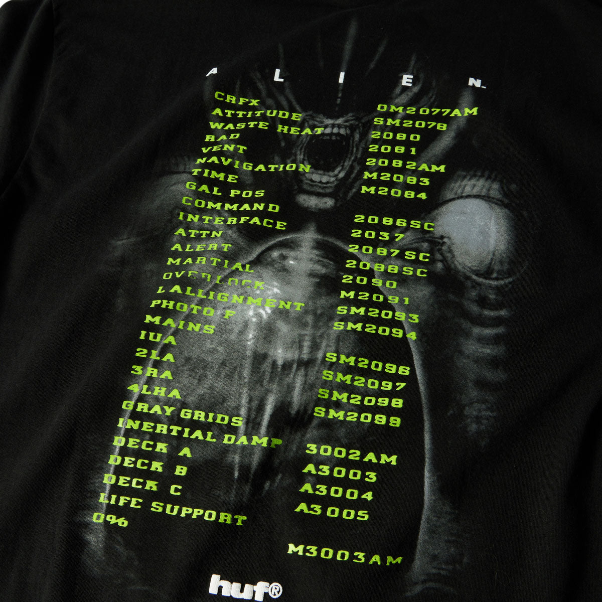 HUF x Aliens Manifest T-Shirt - Black