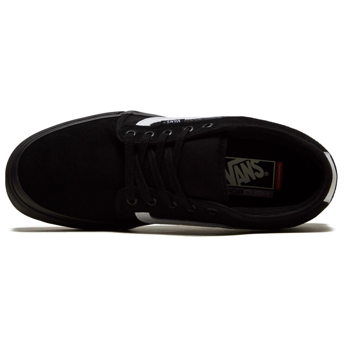 Vans Skate Chukka Low Sidestripe Shoes - Black/Black/White