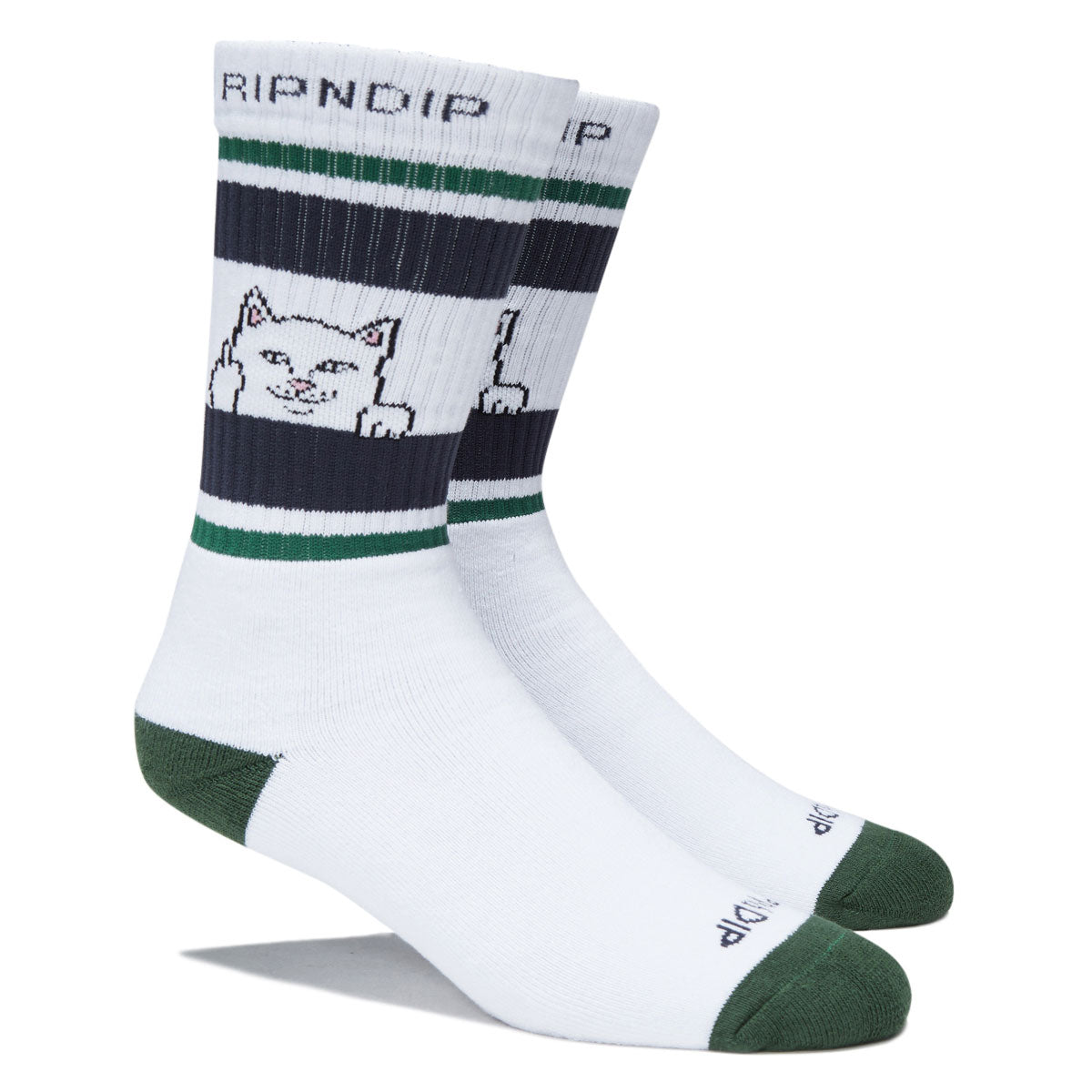 RIPNDIP Peeking Nermal Socks - Green/Slate
