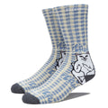 RIPNDIP Lord Nermal Socks - Light Blue Checker