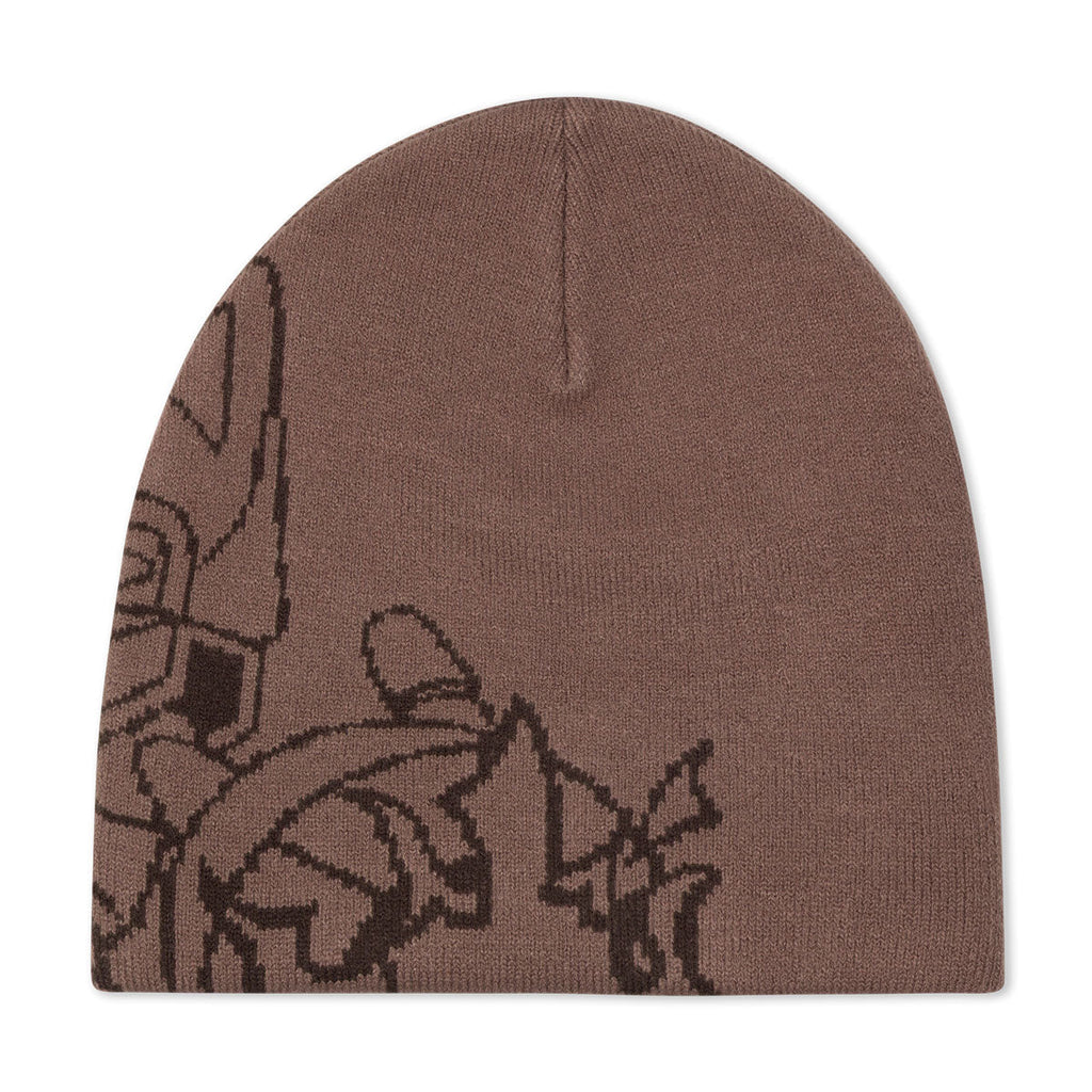 RIPNDIP Rokkunerm Skull Beanie - Brown