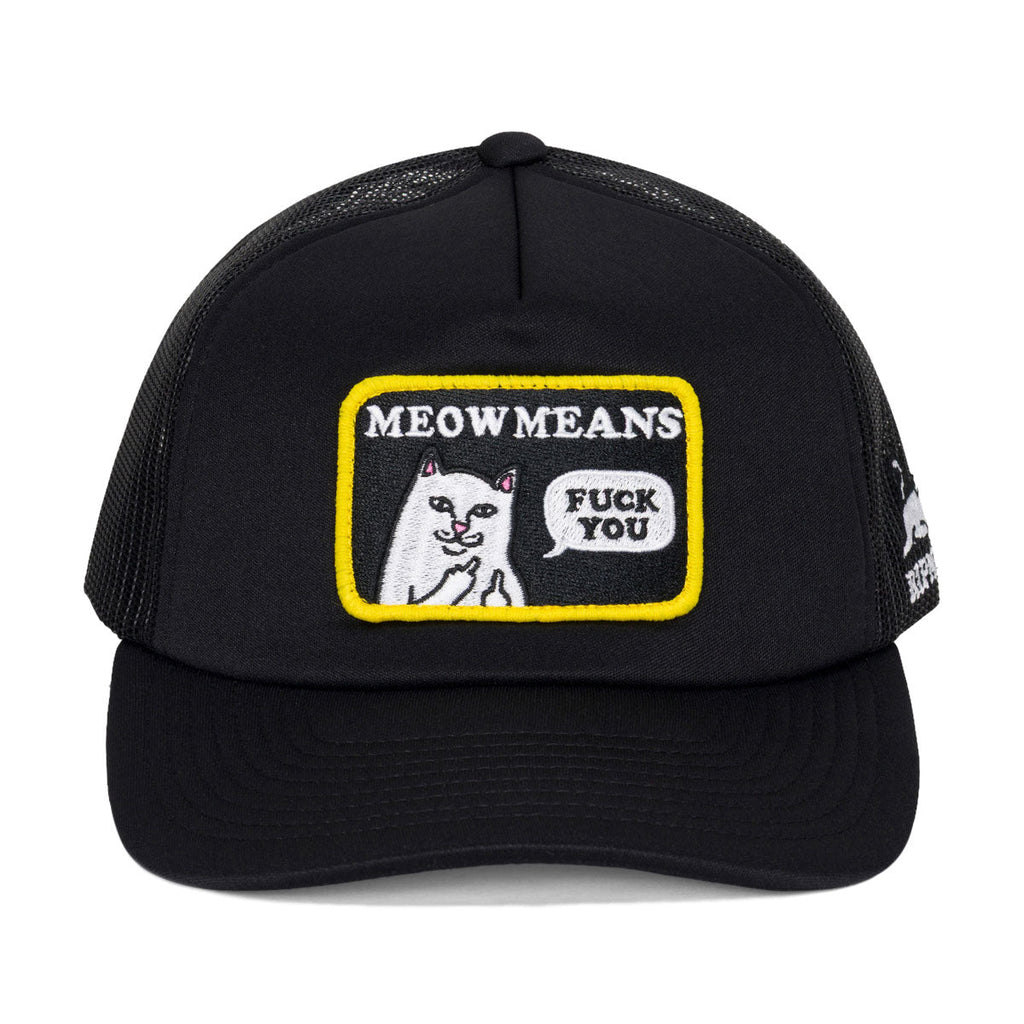 RIPNDIP Meow Meow Trucker Hat - Black