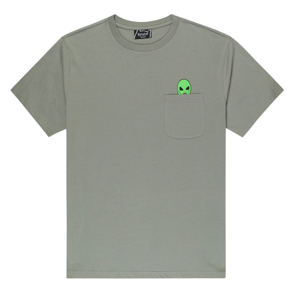 RIPNDIP Lord Alien Pocket T-Shirt - Dusty Sage