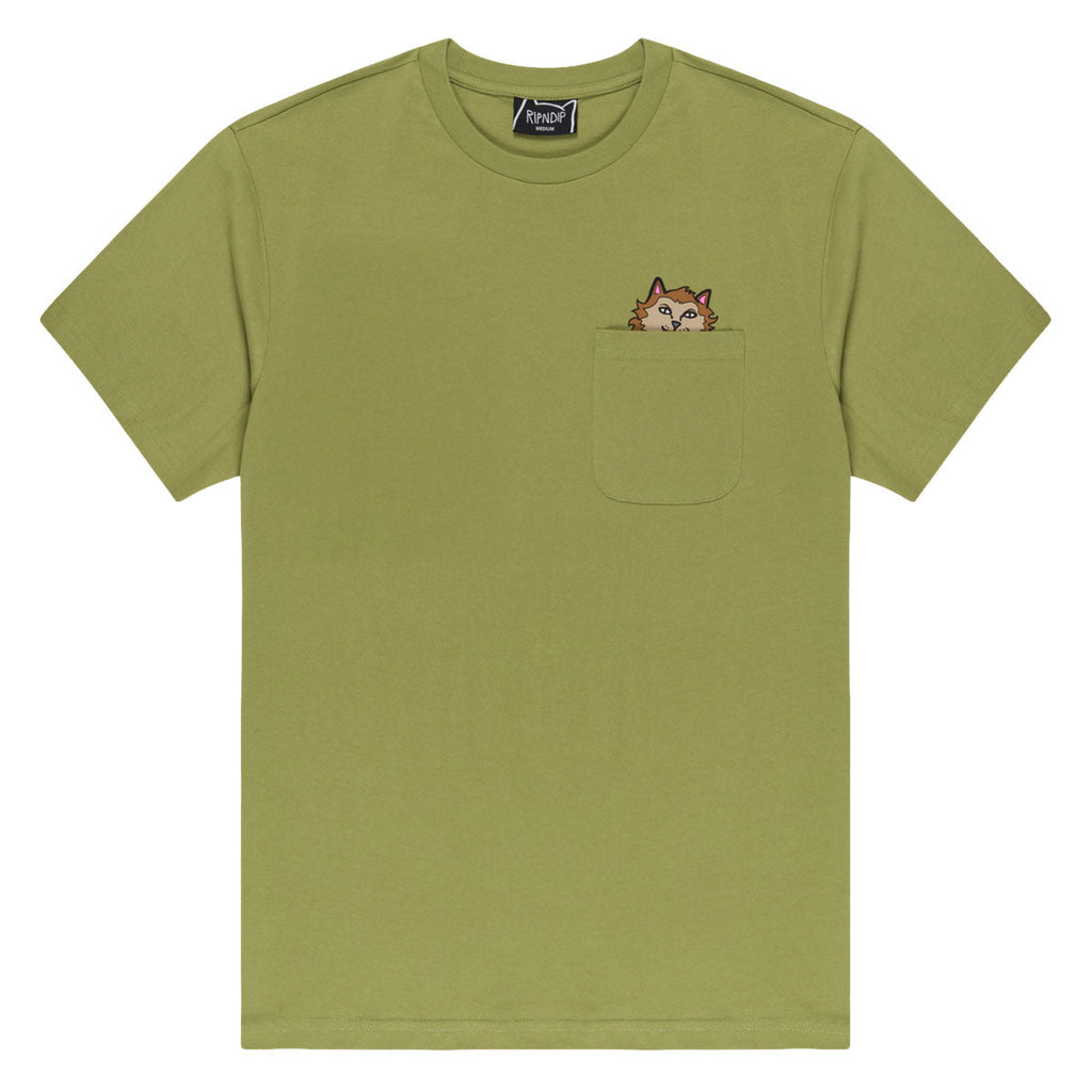 RIPNDIP Full Moon Nerm Pocket T-Shirt - Light Forest