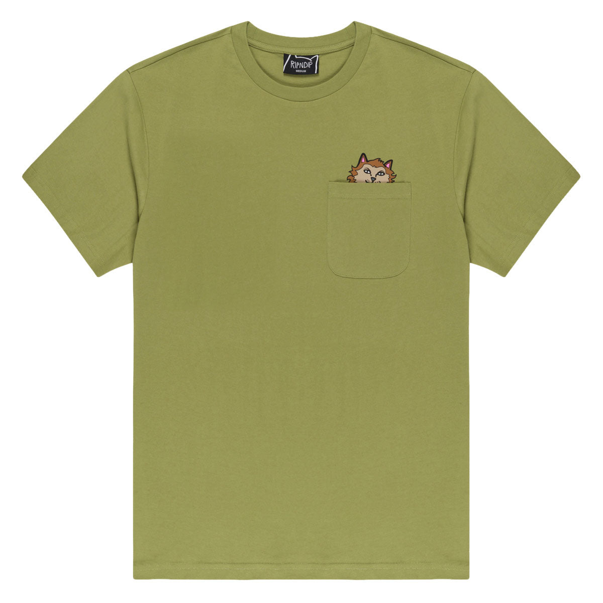 RIPNDIP Full Moon Nerm Pocket T-Shirt - Light Forest
