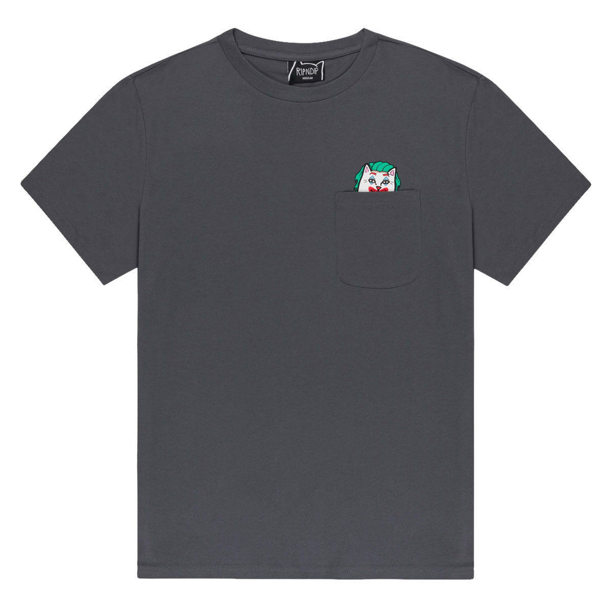 RIPNDIP Why So Nermal? Pocket T-Shirt - Charcoal