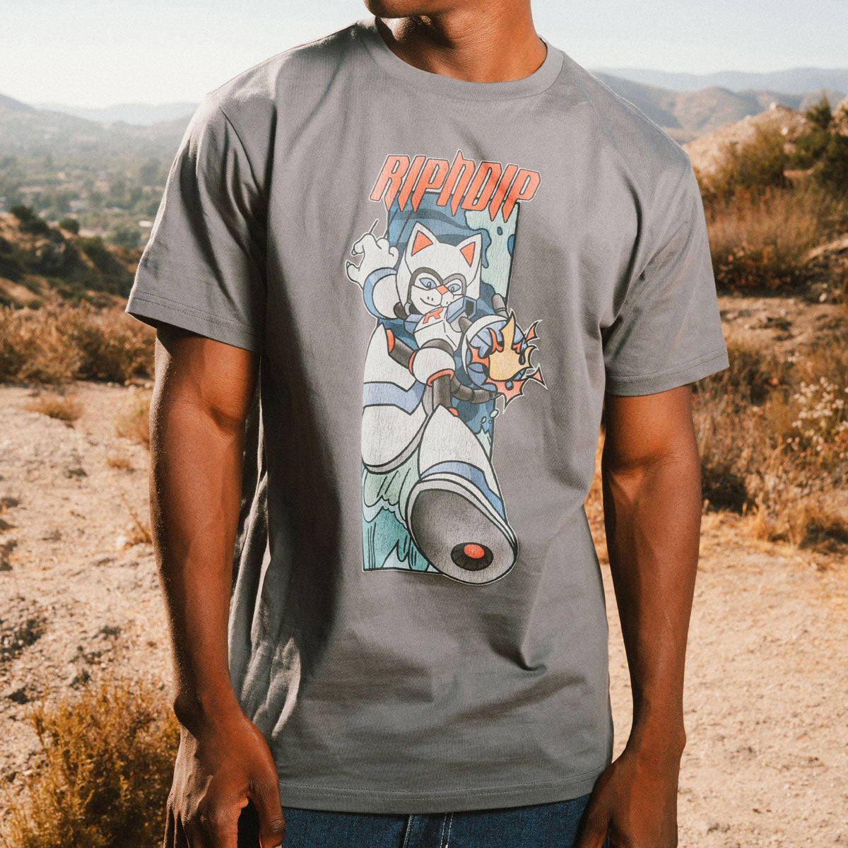 RIPNDIP Rokkunerm T-Shirt - Charcoal