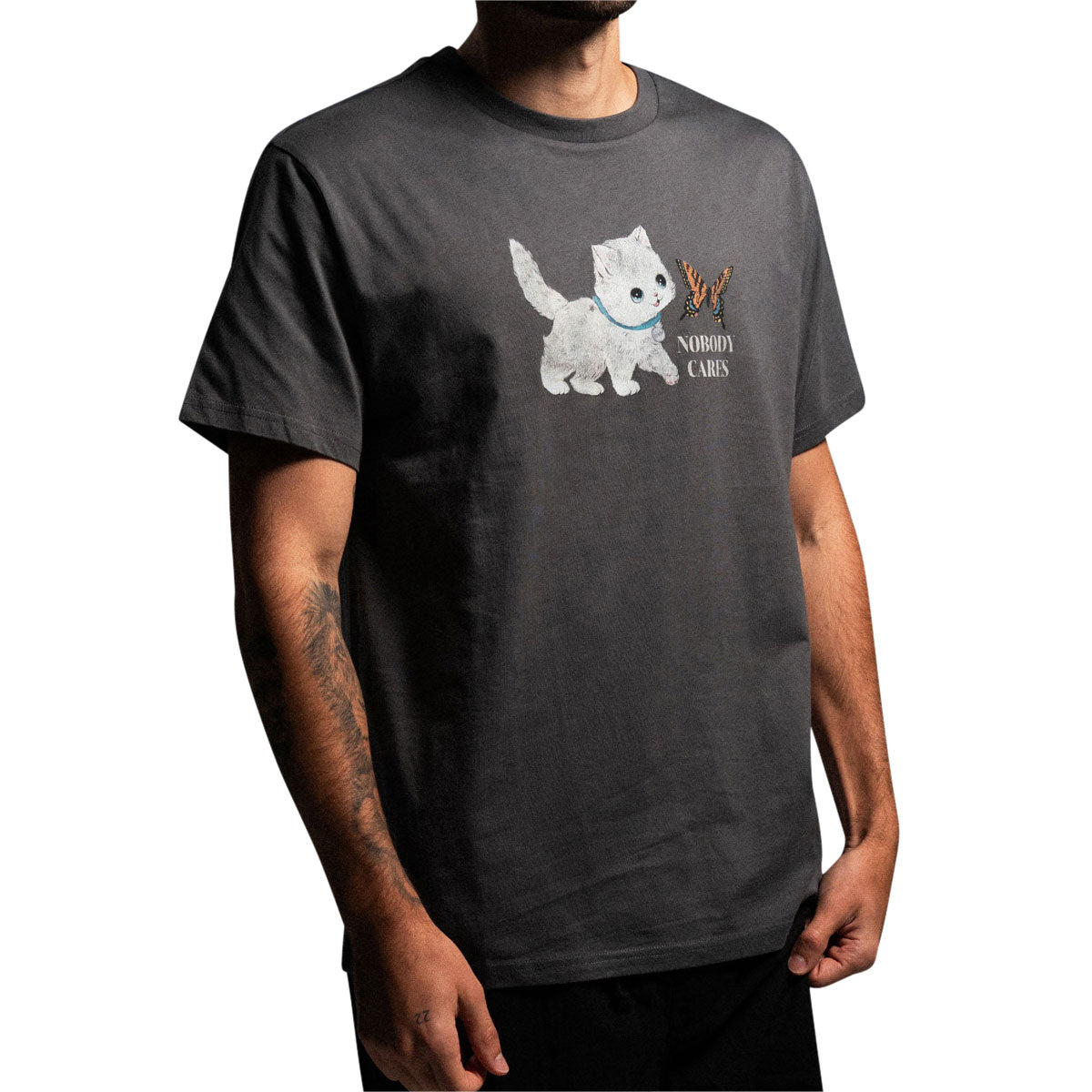 RIPNDIP Not Easy T-Shirt - Charcoal