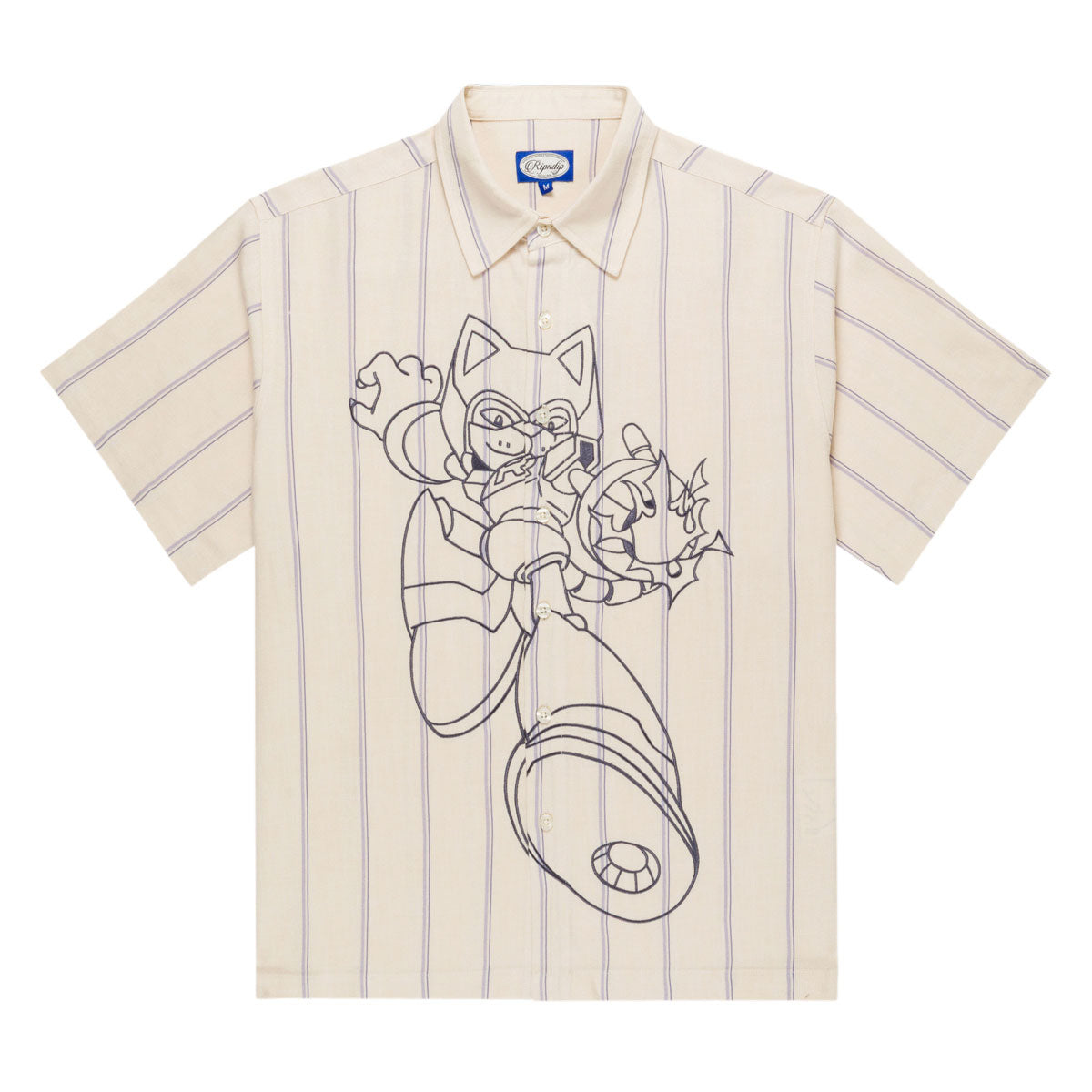 RIPNDIP Rokkunerm Button Up Shirt - Off White