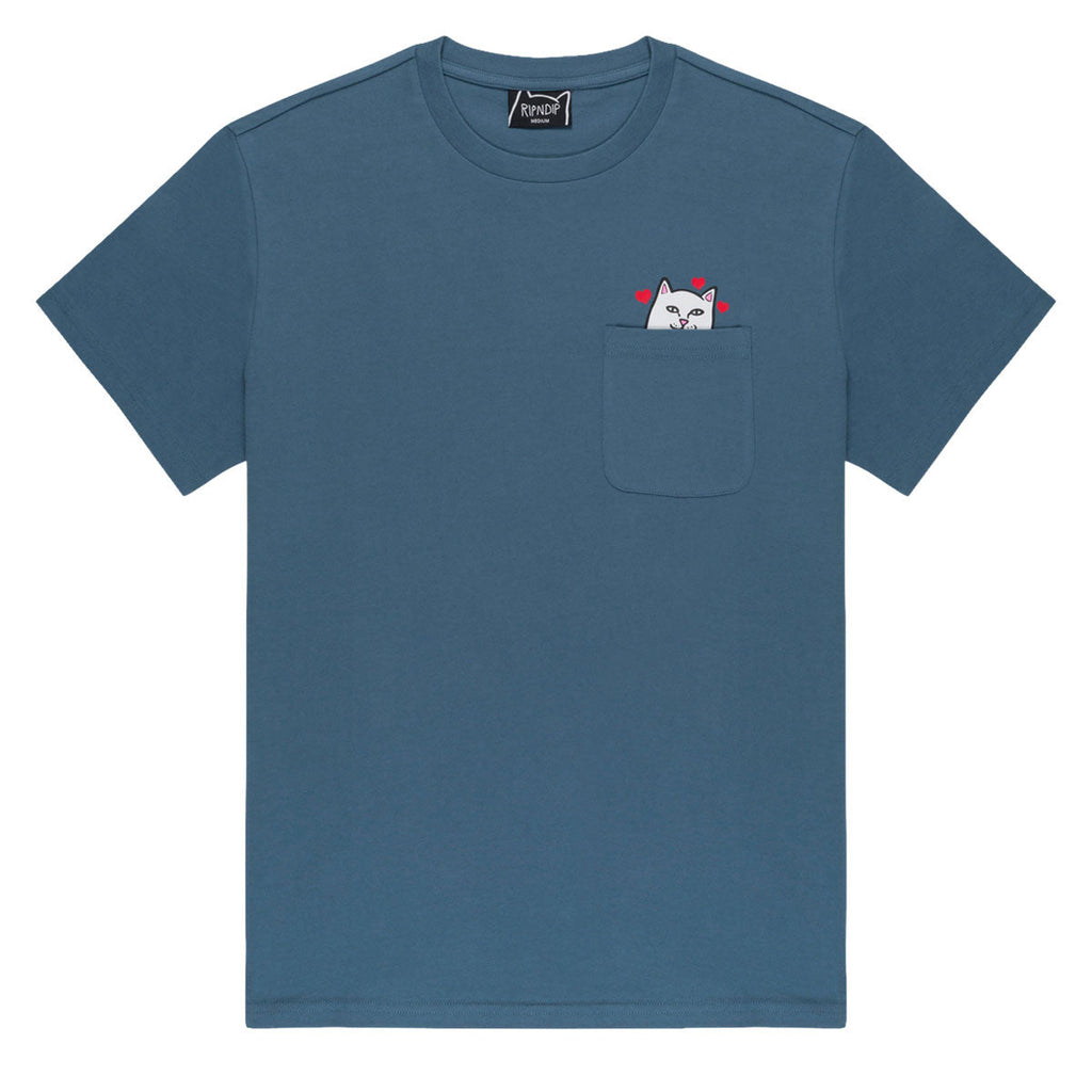 RIPNDIP Nermal Loves Pocket T-Shirt - Slate