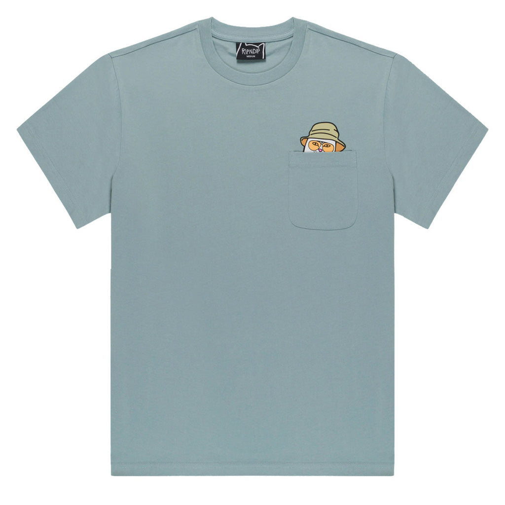 RIPNDIP Nermal S Thompson Pocket T-Shirt - Silver Blue