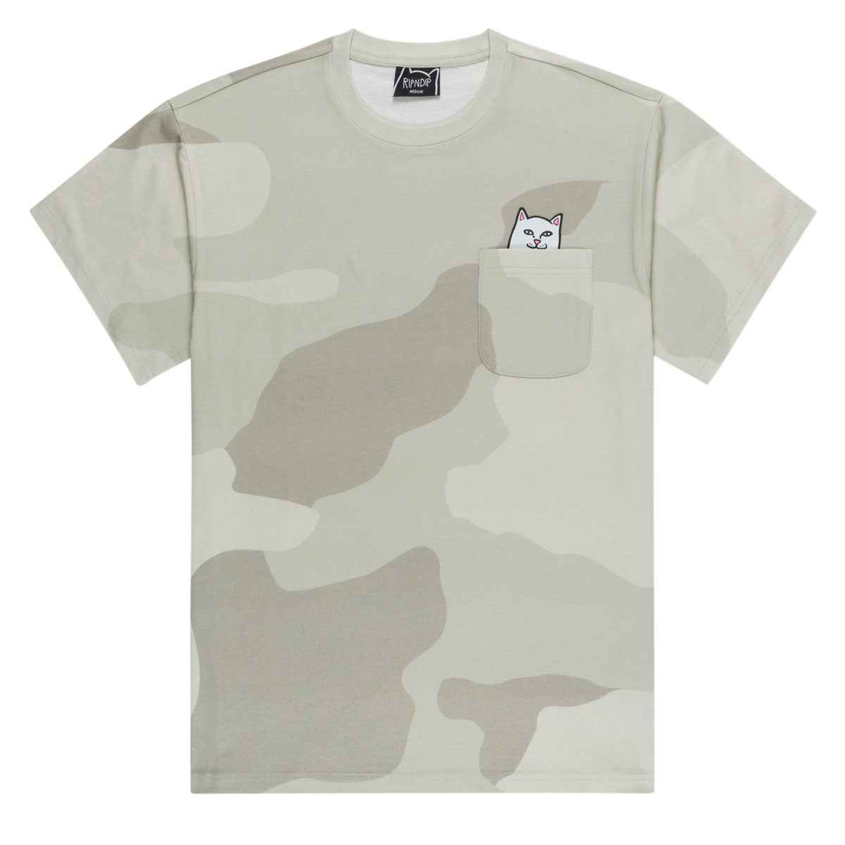 RIPNDIP Lord Nermal Pocket T-Shirt - Bone Graffiti Camo