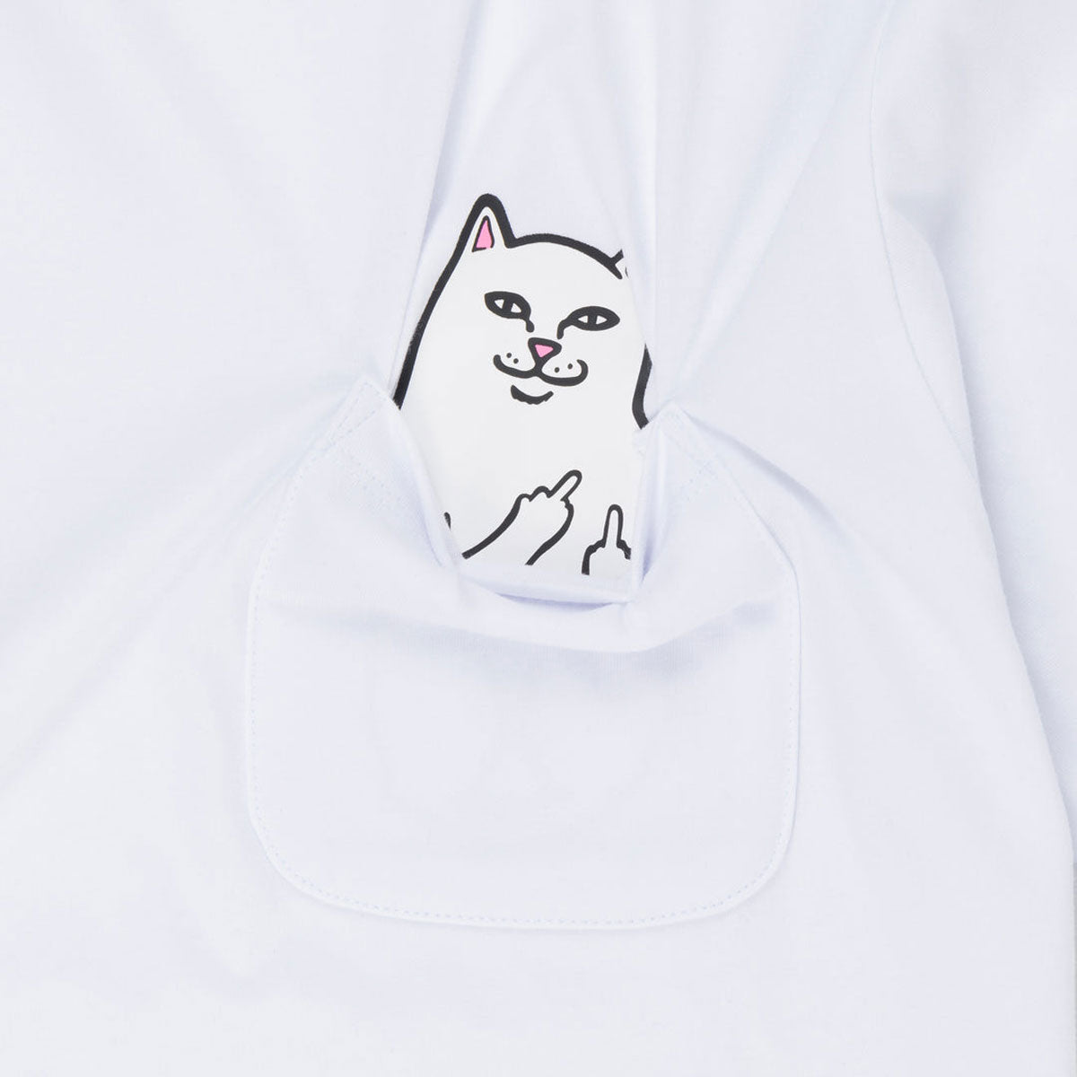 RIPNDIP Lord Nermal Pocket T-Shirt - White II