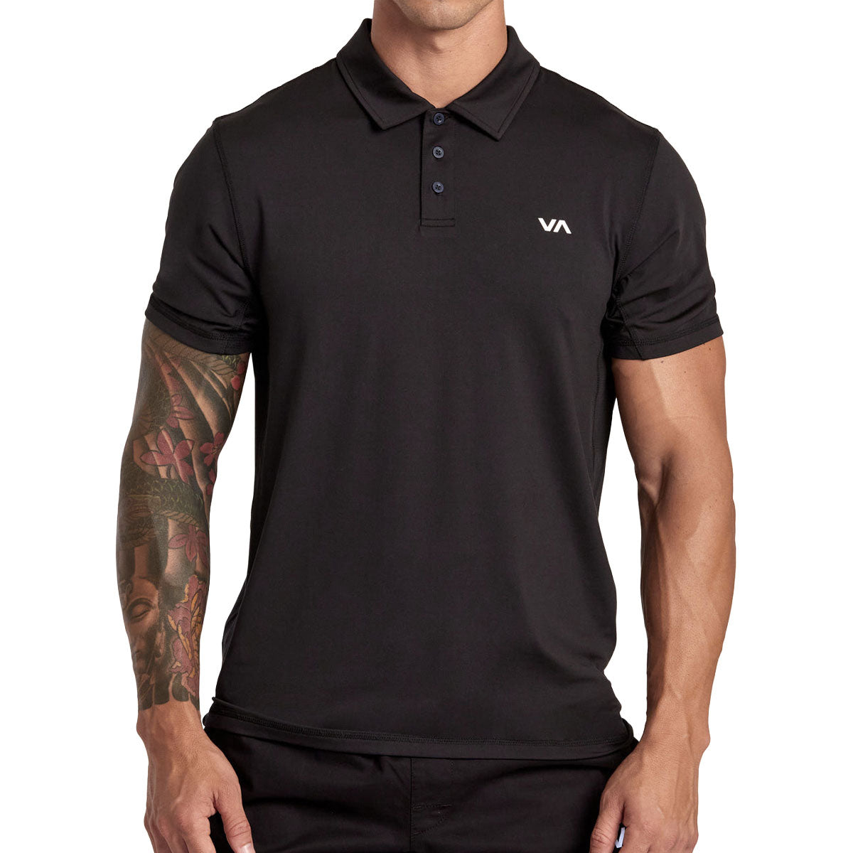 RVCA Sport Vent Polo Shirt - New Black