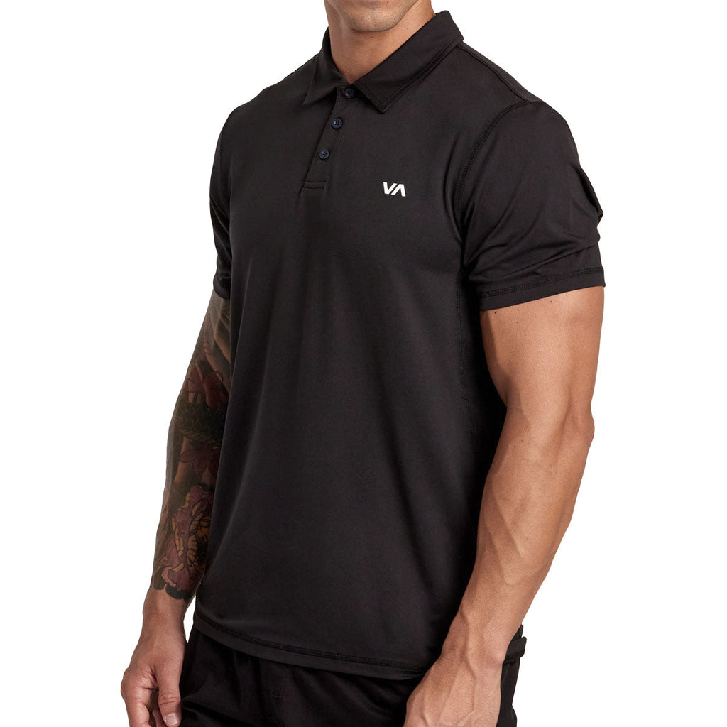 RVCA Sport Vent Polo Shirt - New Black