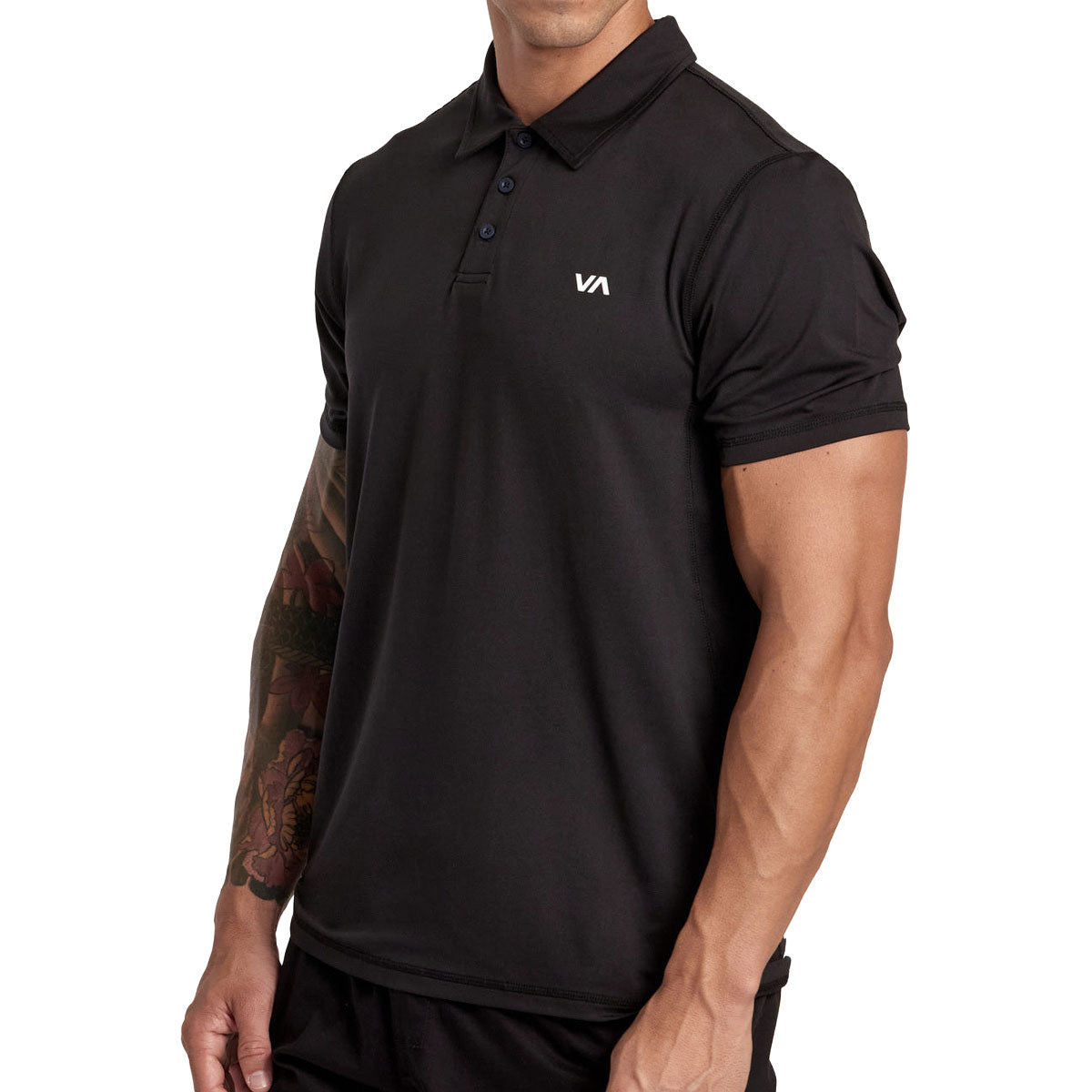 RVCA Sport Vent Polo Shirt - New Black